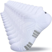 Trainer Socks Cushioned Ankle Socks Nonslip Cotton Running Socks Low Cut Sports Socks Athletic Walking Socks for Men Women 6 Pairs