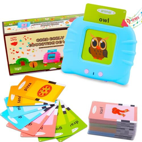 Talking Flash Cards Learning Toys for Toddlers 16 Year OldBritish English 224 Words Audible Educational Toys Preschool Learning Resource Electronic on OnBuy