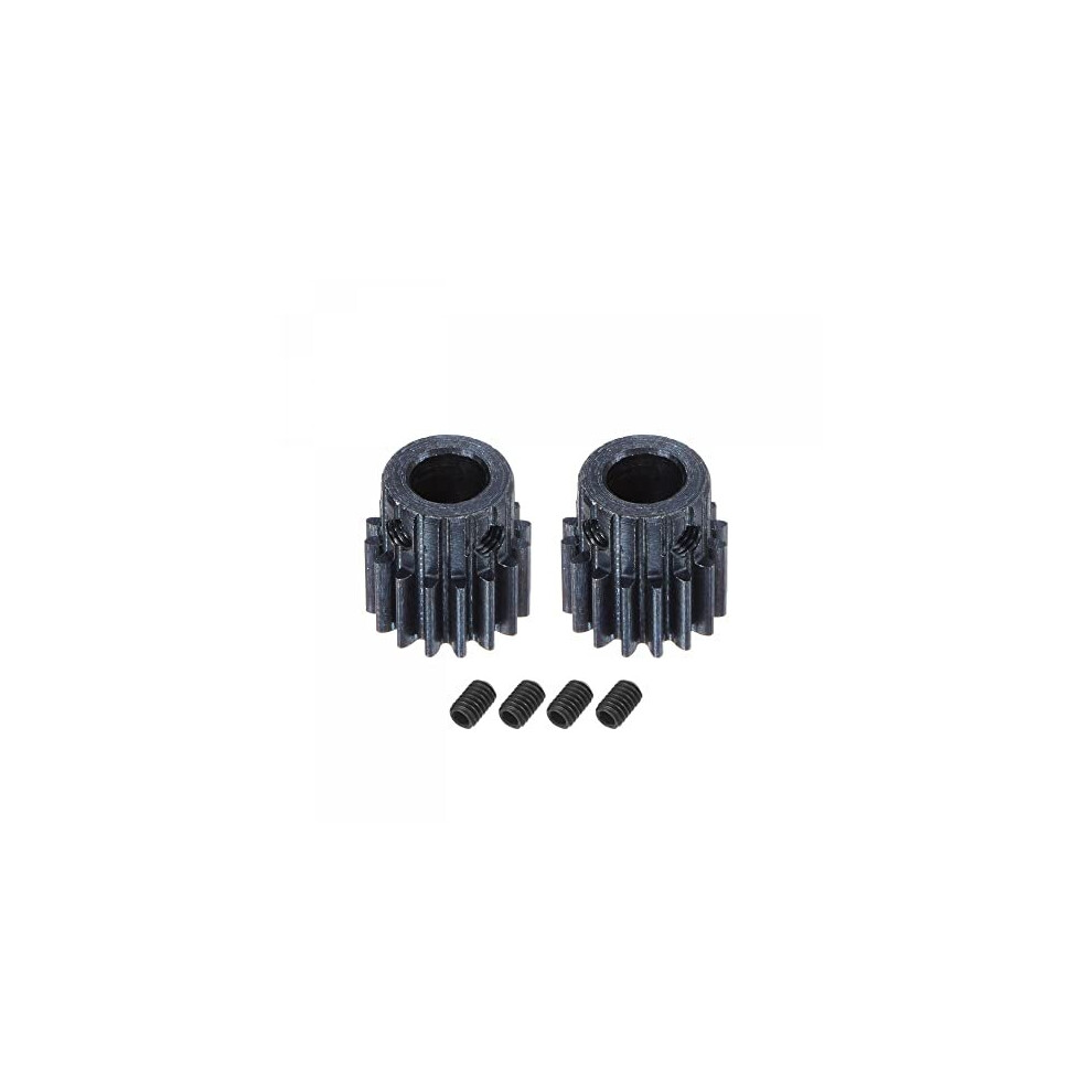 1Mod 16T Pinion Gear 8mm Bore Hardened Steel Motor Rack Spur Gear with Step for RC Car Truck Buggy Gear Drive 2 Set