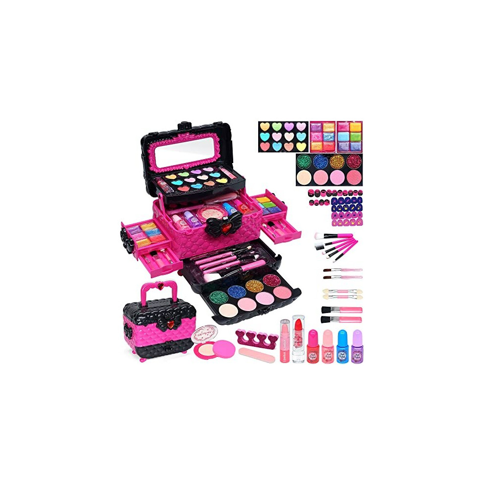 Kids Makeup Sets For Girls Teenage Make Up Starter Kit Childrens Princess Pretend Play Games Toys PresentsLittle Girl Birthday Gifts Set For Age412