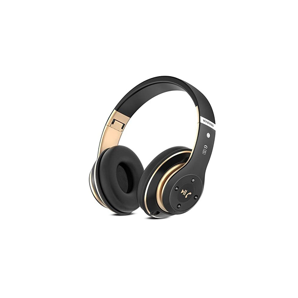 Bluetooth Headphones Over Ear 6 EQ Modes Wireless Headphones Over Ear40 Hours Playtime Foldable Lightweight Wireless Headphoneswith Builtin HD Mic FM