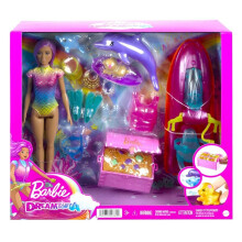 Barbie Dreamtopia Pop met Jetski, Huisdieren en Wateraccessoires Speelgoed (Mattel HBW90)