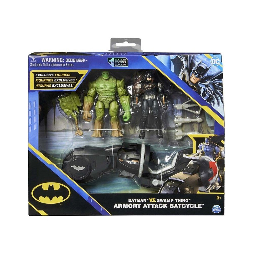 DC Batman vs Swamp Thing Figure Battle Pack with Armory Attack