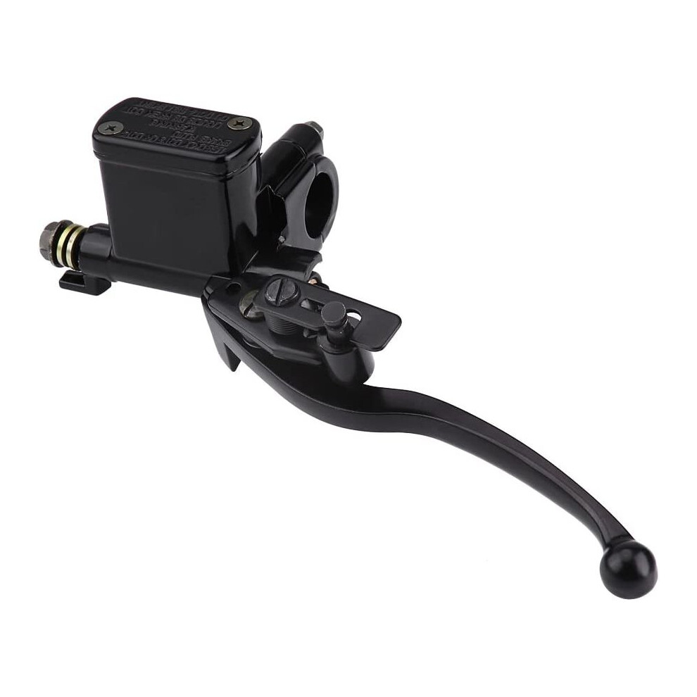 78 22mm Universal Motorcycle Handlebar Master Cylinder Levers Front Left Brake Clutch Master Cylinder Reservoir Lever Pump for 50cc 110cc 150cc Quad