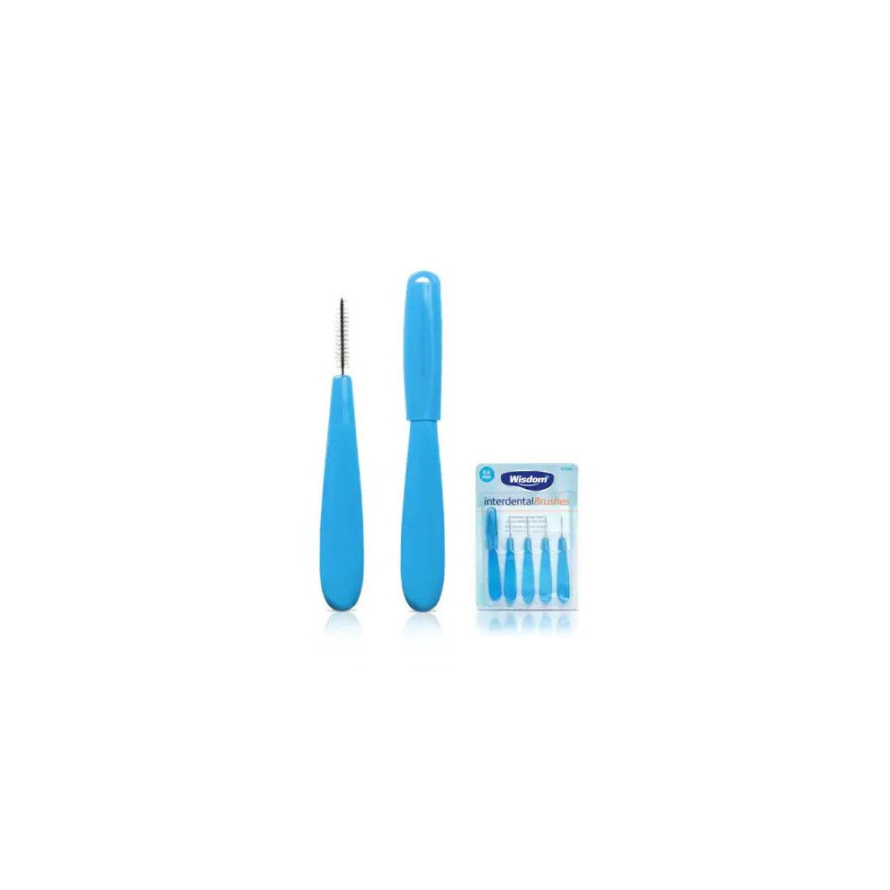 Interdental Brushes Blue Wisdom Interdental Toothbrushes - 0.6Mm X-Fine - 5 Brushes X 2