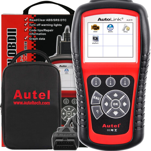 Autel Autel AutoLink AL619 OBD2 ABS SRS Airbag Auto Diagnostic Tool OBDII Code Reader Scanner 1