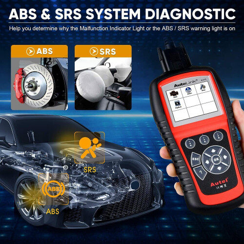 Autel Autel AutoLink AL619 OBD2 ABS SRS Airbag Auto Diagnostic Tool OBDII Code Reader Scanner 2