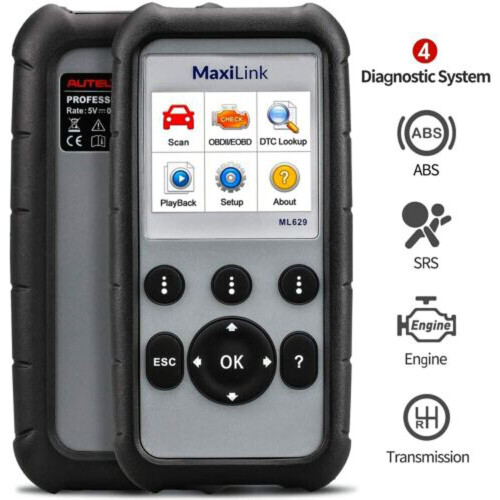 Autel Autel MaxiLink ML629 OBDII Auto Diagnostic Tool ABS SRS Airbag Engine Transmission CAN OBD2 Code Reader Scanner 1
