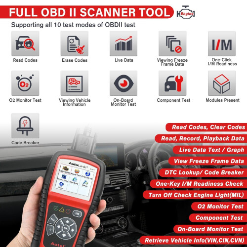Autel Autel AutoLink AL519 OBD2 EOBD Auto Diagnostic Tool CAN Fault Code Reader Scanner 1