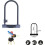 Yale YUL2132301 High Security Bike Lock 230mm U Lock Double Point Locking 4 Keys including 1 with microlight 2