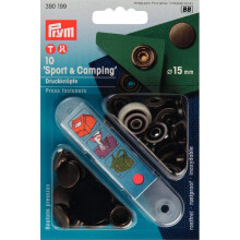 Nonsew Fasteners SportCamping Antique Brass 15 mm one size