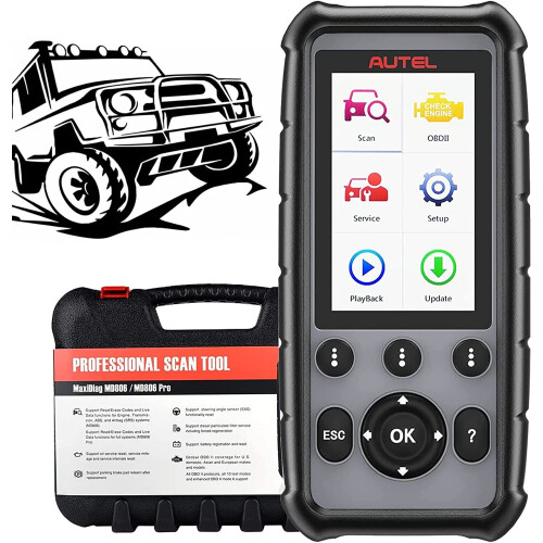 Autel Autel MaxiDiag MD806 PRO All Systems Auto Diagnostic Tool OBD2 Code Reader Scanner ABS SRS Engine Transmission With EPB SAS DPF BMS Oil Reset Service