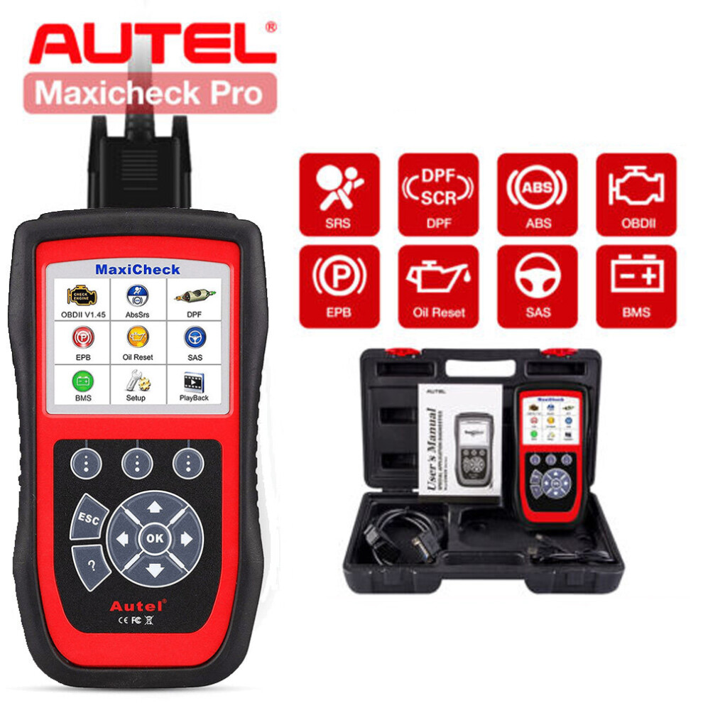 Autel Maxicheck Pro OBD2 Auto Diagnostic Scanner Tool ABS Auto Bleed EPB DPF SRS Code Reader