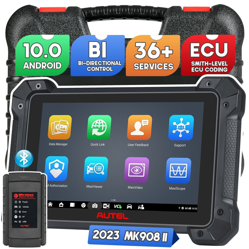 Autel MaxiCOM MK908 II All Systems Auto Diagnostic Scanner ECU Coding OE-level Service Tool ABS SRS SAS EPB DPF BMS Oil Reset