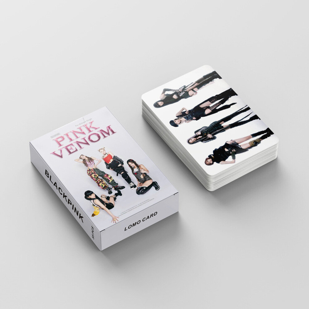 Blackpink Card Set Jisoo Jennie Rose Lisa Collector Fan Pink Venom Box Postcard