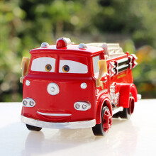 Disney Pixar Cars 1:55 Red Fire Truck Die-Cast Toy - Realistic Wheels, Ideal Birthday Gift & Decor for Kids 3+