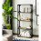 Tall Industrial Bookcase Rustic Solid Wood Display Cabinet Vintage Retro Shelf 2