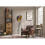 Tall Industrial Cabinet Rustic Solid Wood Vintage Narrow Unit Metal Display Bookcase 4