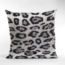 Plutus Brands PBSF2328-P-2036-DP 20 x 36 in. Jaguar Animal Faux Fur Luxury Throw Pillow, Gray & Silver