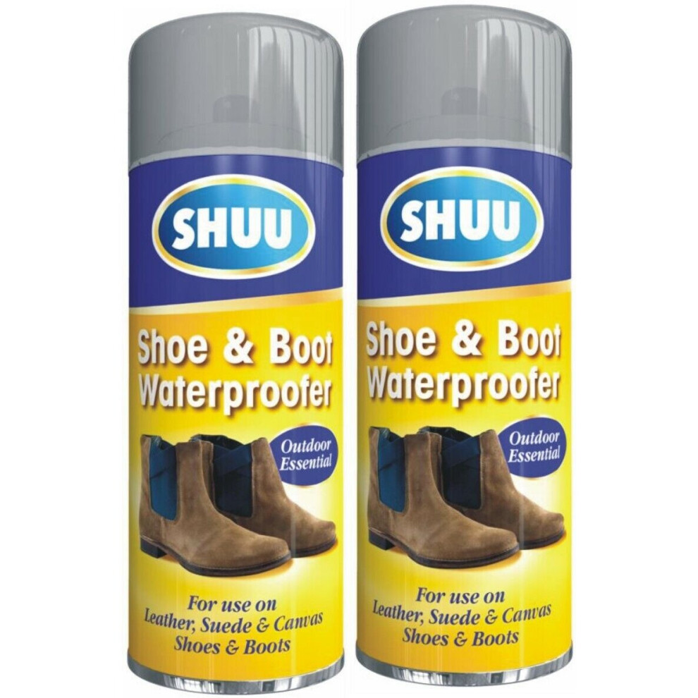 2 x 300ml Shoe Boot Cleaner Spray For Leather Fabric Canvas Protect