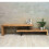 Industrial TV Stand Large Rustic Solid Wood Vintage Shelf Media Cabinet Unit 4