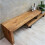 Industrial TV Stand Large Rustic Solid Wood Vintage Shelf Media Cabinet Unit 1