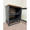 Industrial Bedside Table Rustic Metal Cupboard Small Vintage Glass Display Cabinet Unit 2