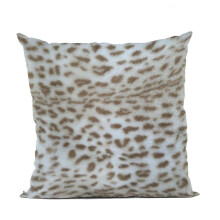 Plutus Brands PBSF2319-P-1220-DP 12 x 20 in. Savannah Cat Animal Faux Fur Luxury Throw Pillow, Brown & Taupe