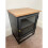 Industrial Bedside Table Rustic Metal Cupboard Small Vintage Glass Display Cabinet Unit 4