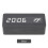 (Black) LED Wood Alarm Clock Voice Control Time Date Temperature Digital Bamboo Rectangle Table Desktop Clock 7