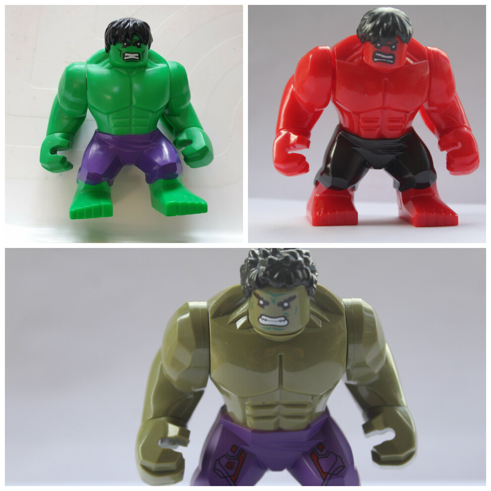 Marvel Avengers Incredible Hulk Super Hero Fit Lego Mini Figure Toys