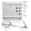 Digital Travel Alarm Clock Foldable LCD Compact Desk Clock Silver 3