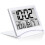 Digital Travel Alarm Clock Foldable LCD Compact Desk Clock Silver 1