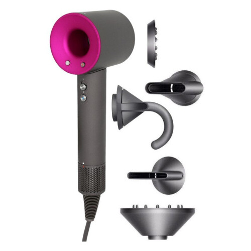 Dyson Supersonic Hair Dryer IRON/FUCHSIA with FlyAway Attachment on OnBuy
