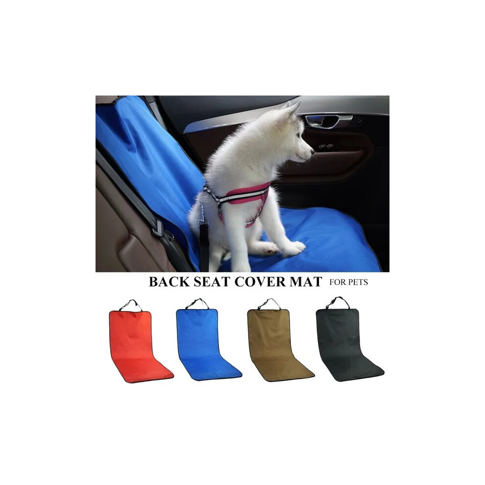 (Red) Car Waterproof Back Seat Pet Cover Protector Mat Rear Safety Travel Accessories for Cat Dog Pet