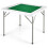 Costway 88 cm Folding Mahjong Table Camping Poker Table W/ Cup Holders Chip Grooves 1