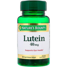 Nature's Bounty Lutein 40mg Softgels 30's