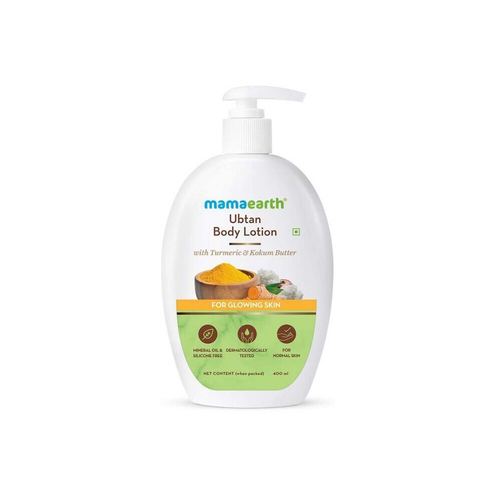 Mamaearth Ubtan Body Lotion With Turmeric And Kokum Butter For Glowing Skin 400 mL