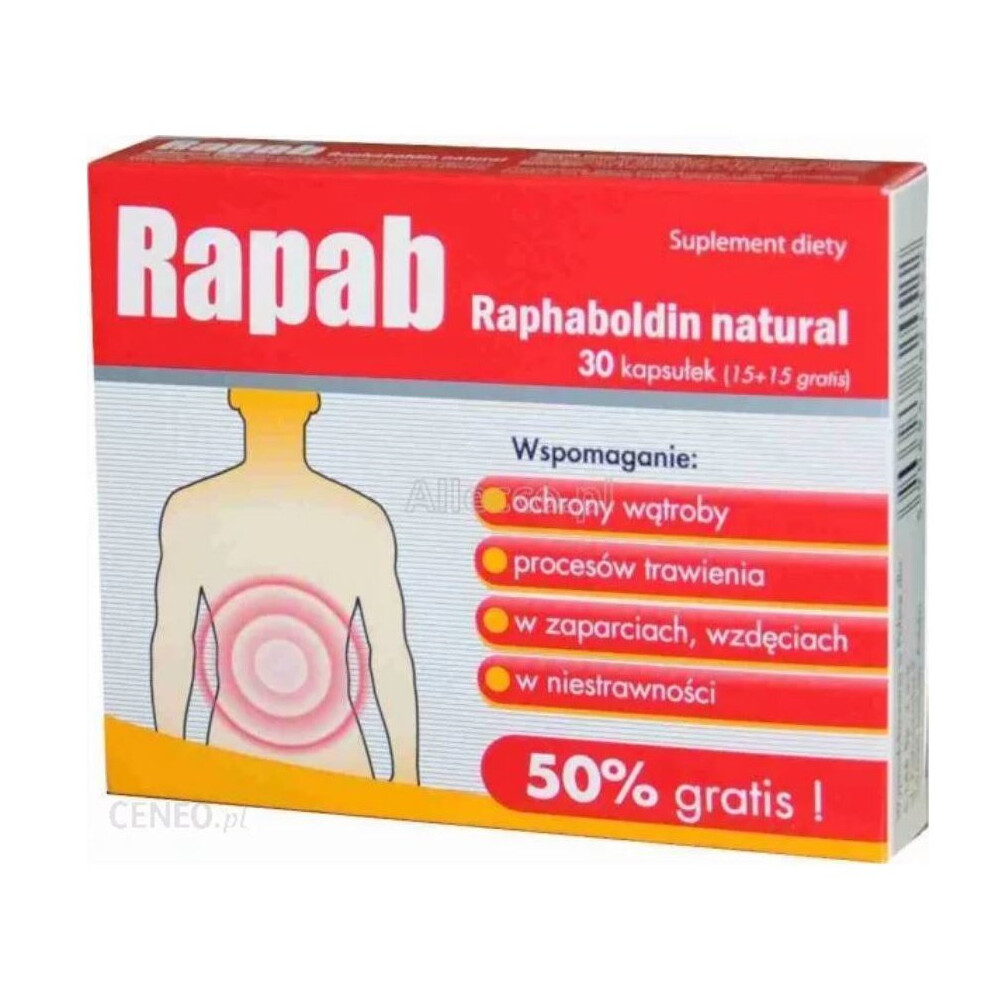 Polskie Suplementy Rapab Kaps 30 Kap Indigestion Gastric Acid Fullness Mezym Ranigast