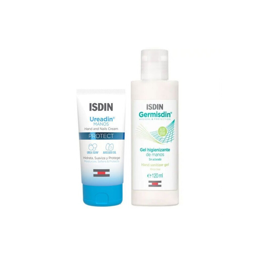 Cream Isdin Ureadin Manos Protect Hand 50 Ml + Isdin Germisdin Hand Gel 120 Ml Promo