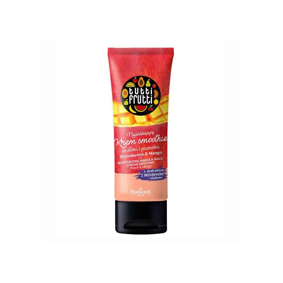 Peach/Cream Farmona Tutti-Frutti & Mango Moisturizing Hands & Nails Smoothie 75Ml