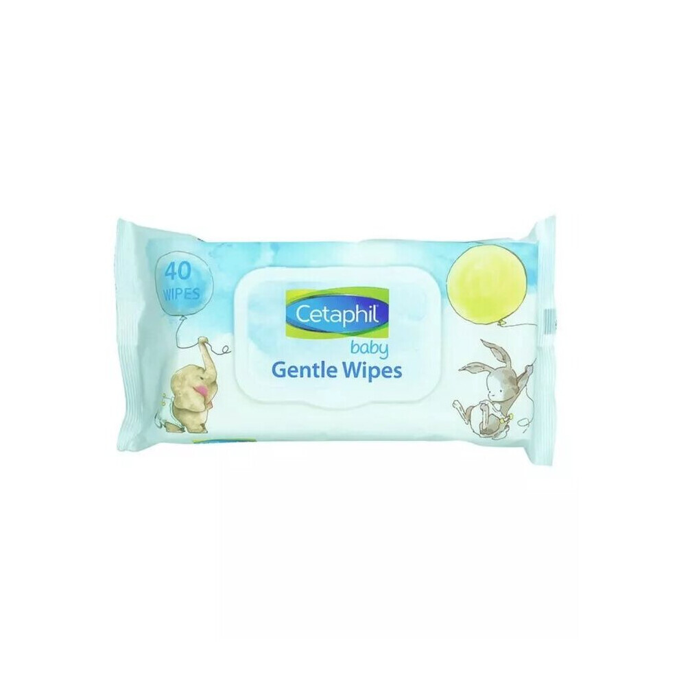 Cetaphil Baby Gentle Wipes With Aloe Vera, Chamomile and Vitamin E 80's