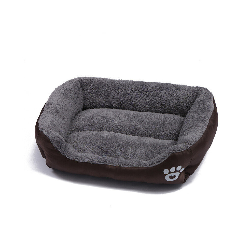 (Coffee, 43*32cm/16.93*12.60in) Dog Pet Bed Orthopedic Large Dog Beds Dog House Nest Kennel For Cat Puppy Xxxl