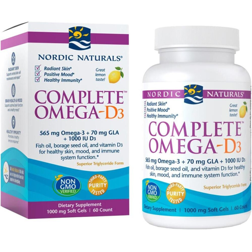 Nordic Naturals Complete Omega-D3 Softgels 60's