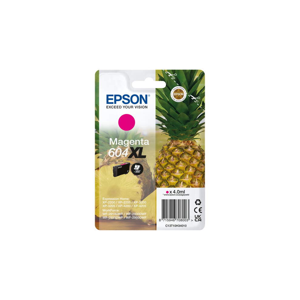 Epson 604XL Pineapple Magenta Ink Cartridge