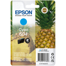 Genuine Epson 604 Pineapple Cyan Ink Cartridge C13T10G44010 for Expression Home XP-2200/XP-3200/XP-4200 & WorkForce WF-2910DWF/2930DWF