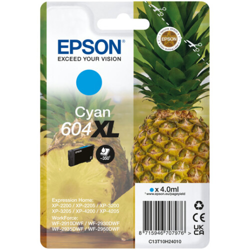 Epson Epson 604XL Pineapple Cyan Ink Cartridge