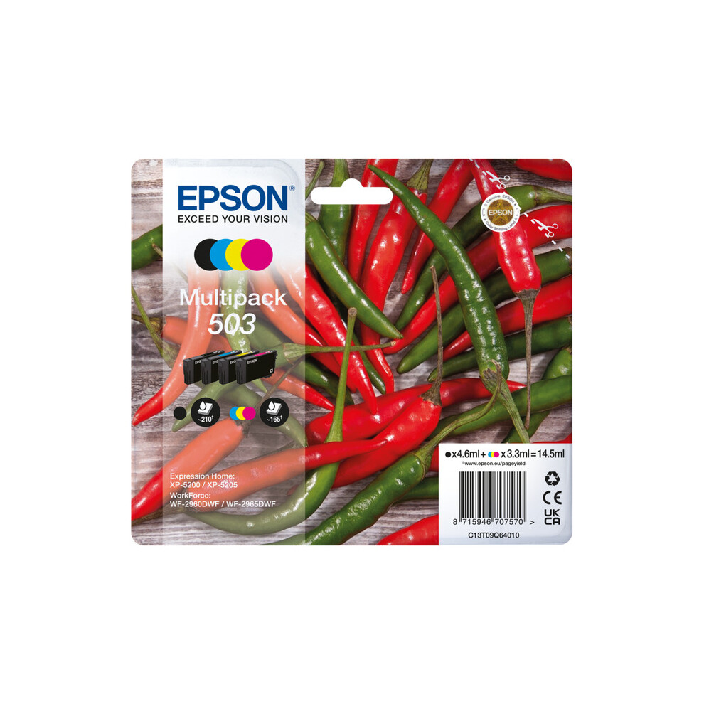 Epson Multi Colour 503 (C13t09q64010) Ink Cartridge Original Multipack - Image 11