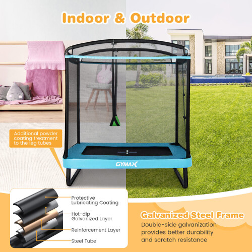 Casart 7FT Kids Approved Outdoor Rectangle Recreational Trampoline 2