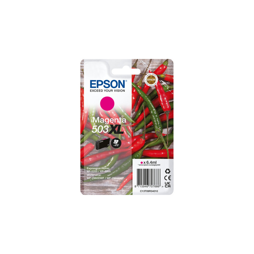 Epson 503XL Chillies Magenta Ink Cartridge Pink,Purple